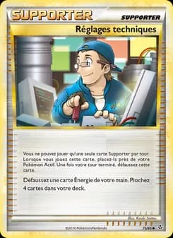 Réglages techniques